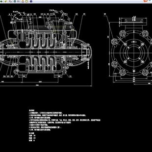 100型多级离心泵结构设计2D图机械CAD素材 D150