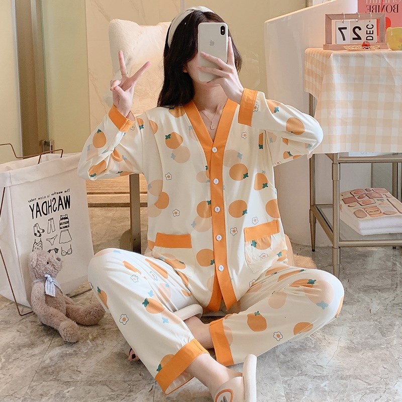 月子服夏季薄款产后孕妇睡衣哺乳春秋纯棉产妇喂奶秋冬9月份坐月