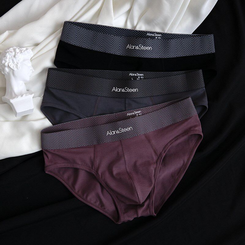 欧若风男士内裤纯棉三角裤抗菌内裤运动舒适透气平角裤2025新款