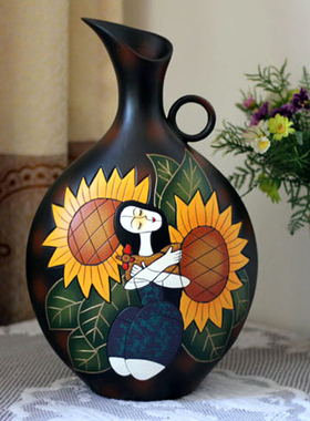 创意陶瓷花瓶新中式结婚礼物客厅博古架电视柜玄关酒柜装饰品摆件