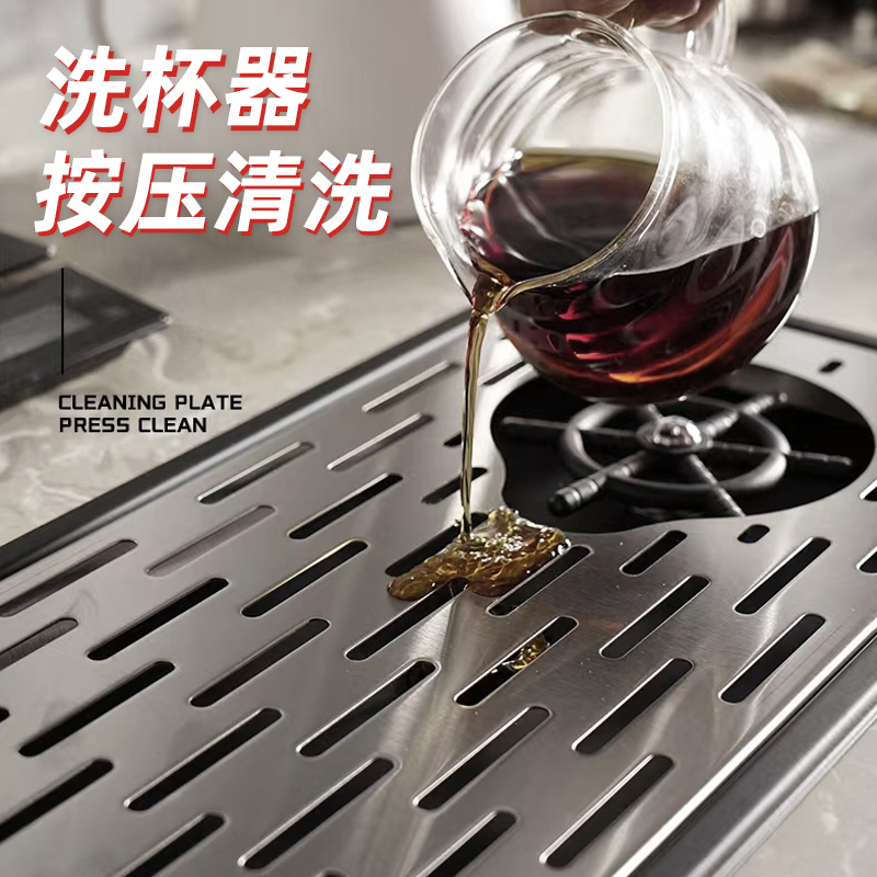 洗杯器水槽酒吧台咖啡奶茶店商用自动高压冲洗P杯子W神器不锈钢定