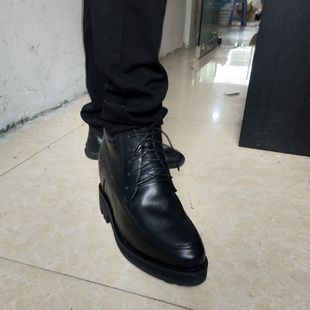 增高鞋男15cm18cm男士隐形内增高皮鞋1K5厘米18厘米特高走秀厚底