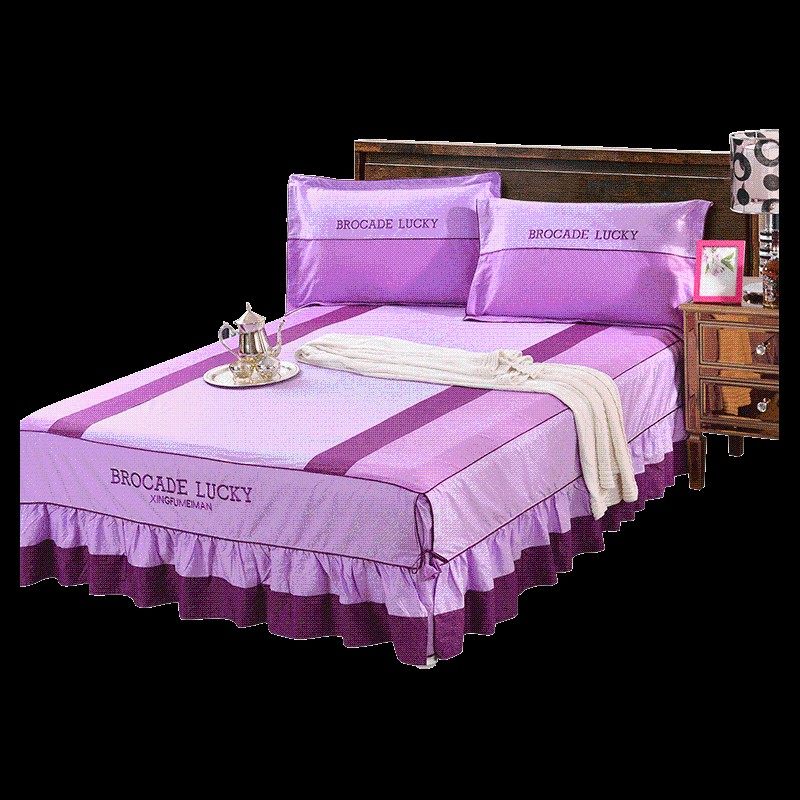 床裙单件床罩床裙式k防滑床套保护罩床单三件套1.5m1.8米2.0床,床上用品,床裙,淘宝优惠券,粉丝福利购,淘宝优惠卷