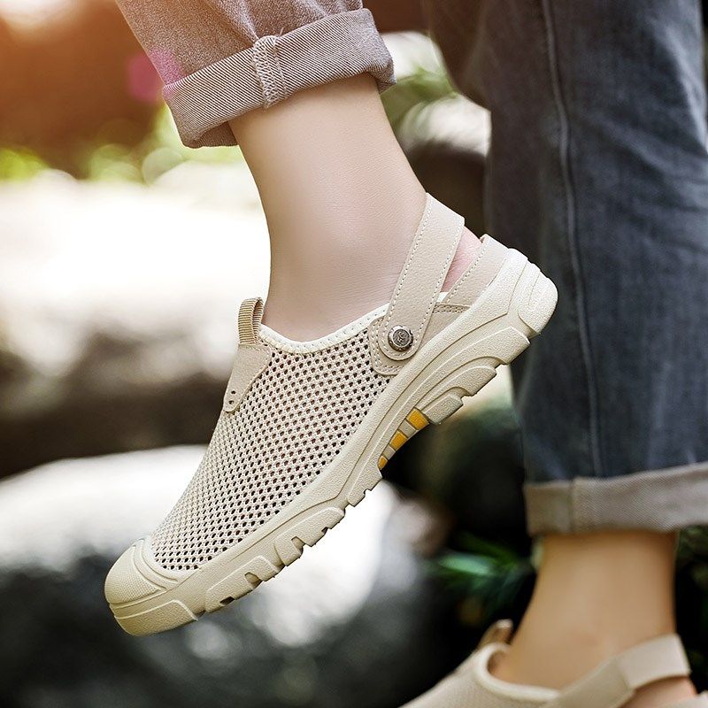 男士凉鞋夏季新款透m气镂空网面鞋开车登山运动休闲沙滩鞋凉拖两,流行男鞋,休闲凉鞋,淘宝优惠券,粉丝福利购,淘宝优惠卷