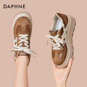 达芙妮2025春秋新款 女X 厚底增高显脚小百搭松糕鞋 时尚 休闲运动鞋