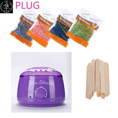 Hot Wax Warmjer Heater Machine Hair Removal Beans Waxing Kit