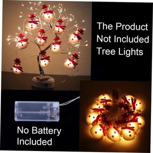 decoration tree snowman chribstmas Plush string LED light