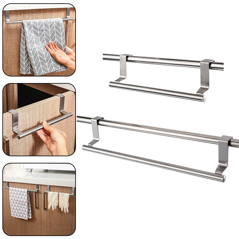 Towel Rack Over Door Towel Bar HangFing Holder Stainless Ste
