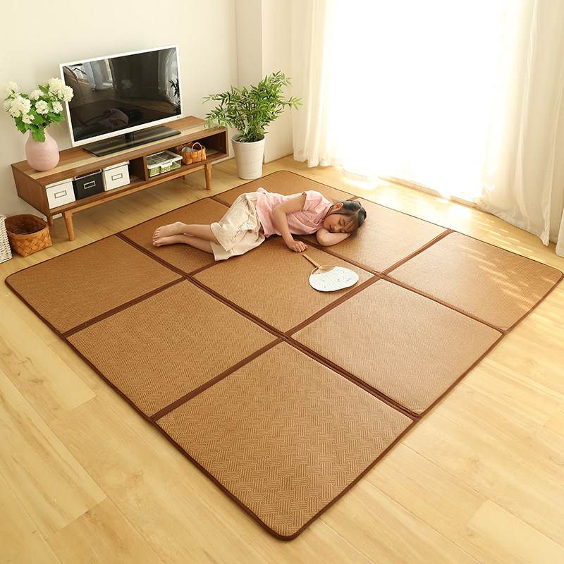 折叠地垫榻榻米日式客厅夏天凉席地毯家用卧室地板垫儿童爬行垫子