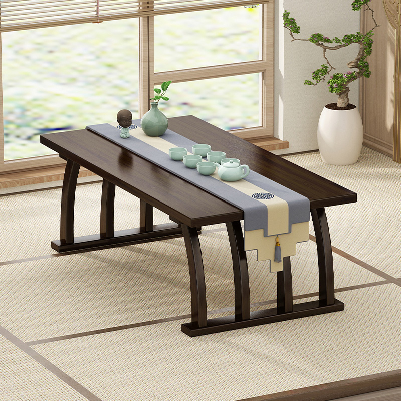 飘窗小桌子榻榻米茶桌家用实木小茶几炕几卧室窗台坐地矮桌子炕桌