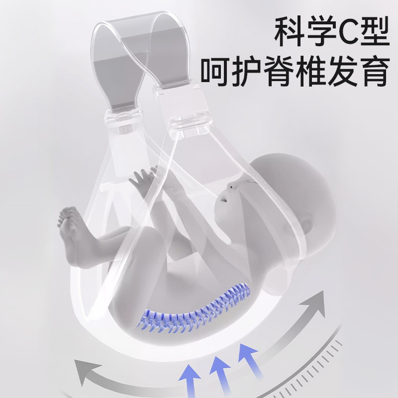 Pima棉抱娃神器解放双手抱婴袋婴儿前抱式背娃宝宝背巾外出用小月