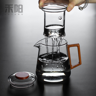 耐高温加厚玻璃泡茶壶带过滤家用茶壶花茶壶茶具套装 禾阳 煮茶壶
