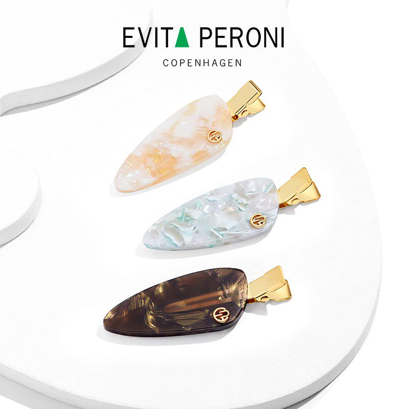 丹麦Evita Peroni/依慧达碎发整理边夹女侧边高级感无痕发夹气质