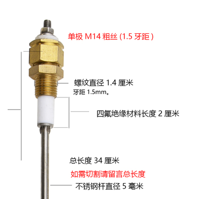 锅炉水位探针测针液位控制传感器探头电极江心盛田蒸汽发生器配件