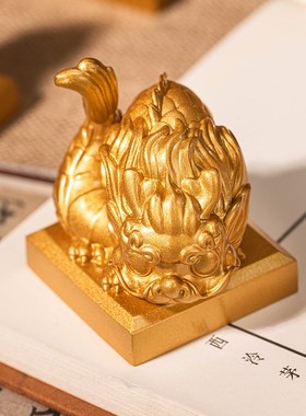 铜十二生肖印章黄铜情侣宝宝周岁本命年生日礼X物伴手礼纪念