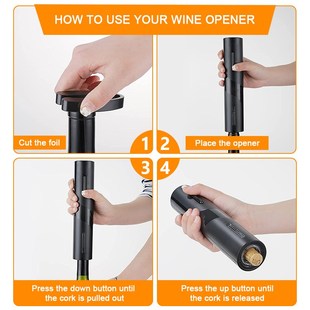 Cutter Bottle Electric Foil Openery with One Wine click Butt