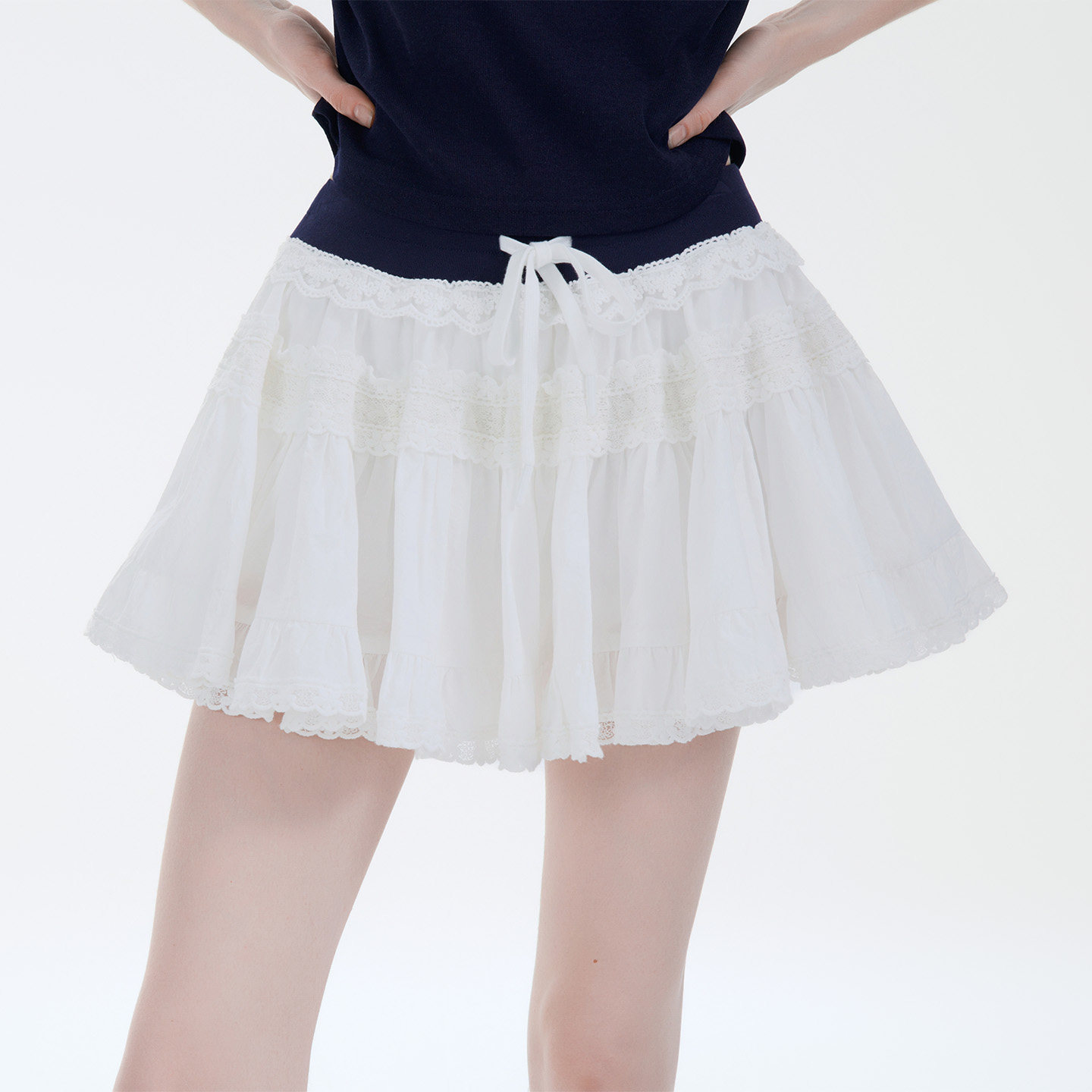 Mardi小众轻奢蛋糕半身裙25春夏新款甜美减龄韩系设计感拼接短裙