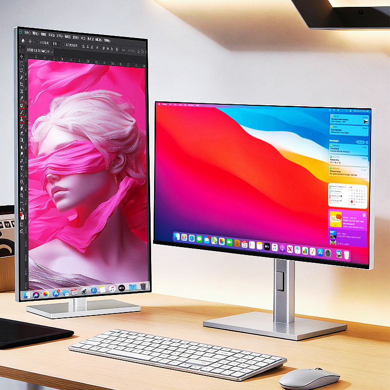 LG面板4K显示器27英寸专业设计办公台式电脑屏幕Mac外接typec竖屏