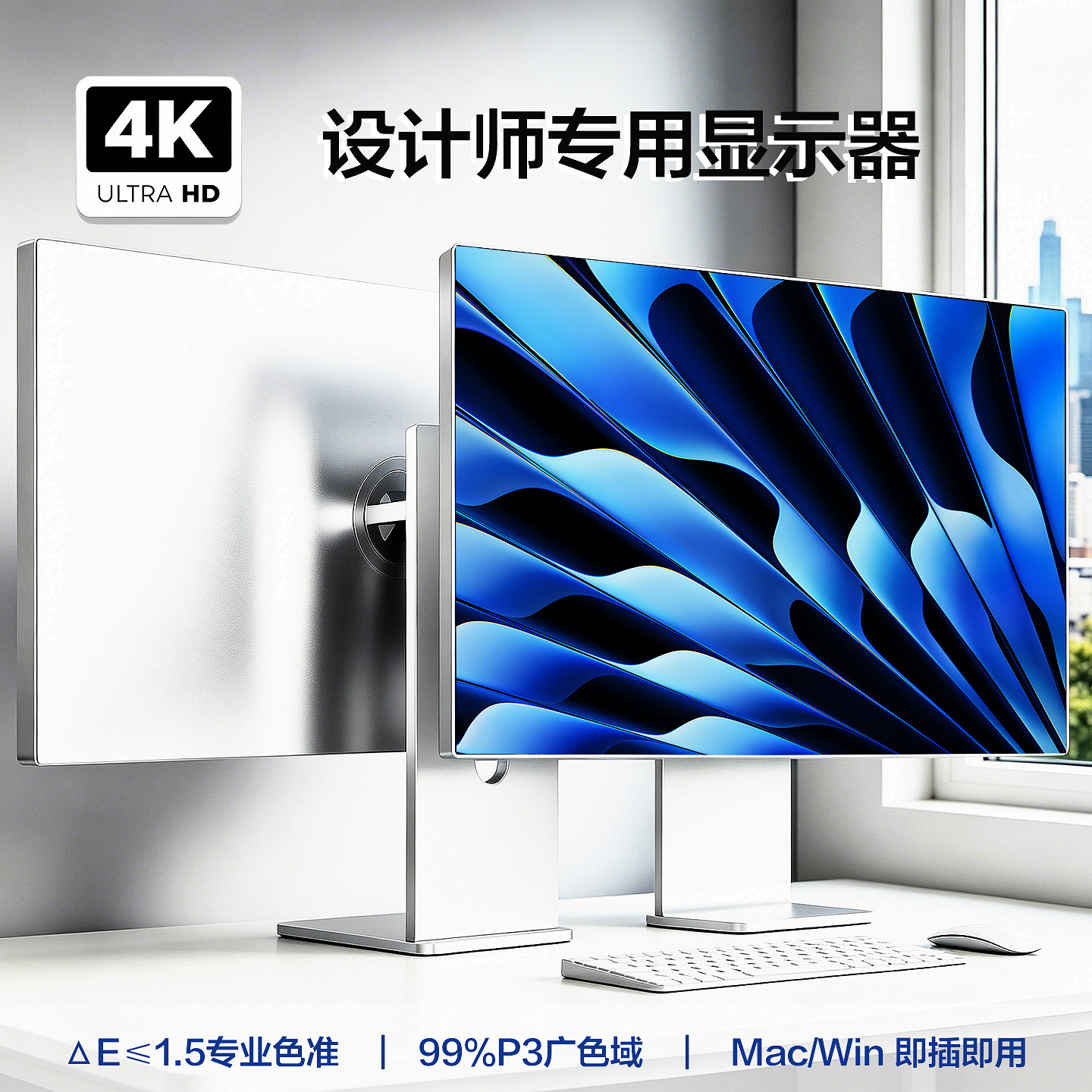 LG面板4K设计师显示器27/32英寸Mac笔记本电脑外接副屏专业级色准
