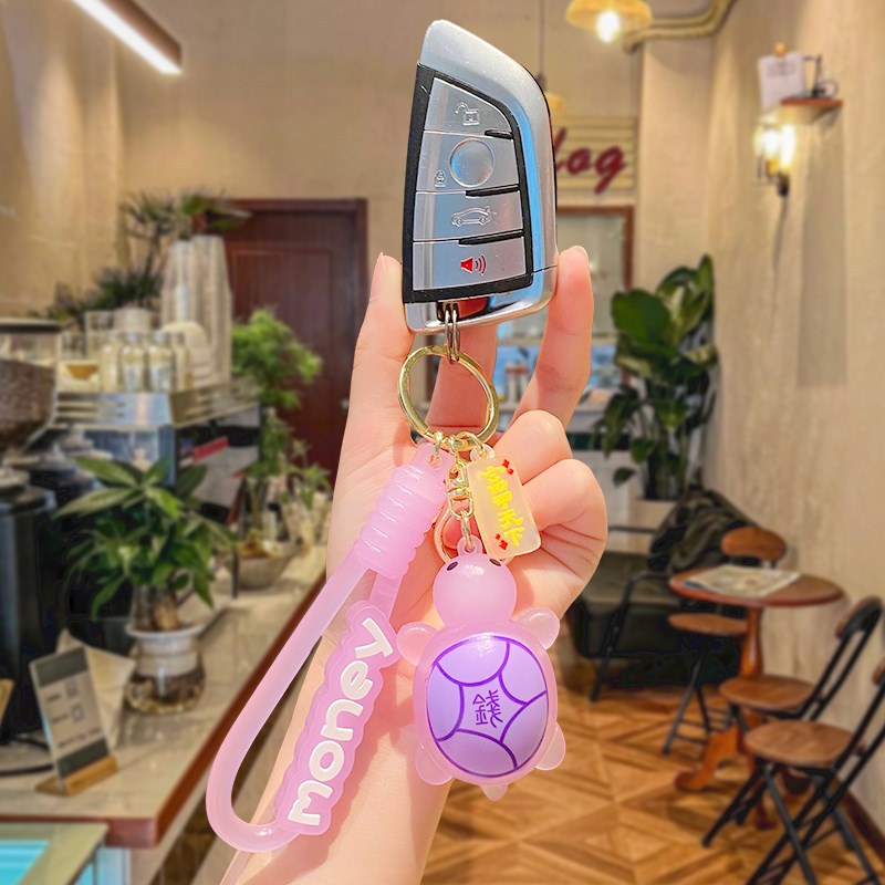 r可爱小乌龟同款车钥匙扣新款女生可爱书包公仔挂件饰品kk
