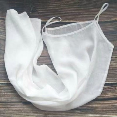 100精梳棉吊带打底裙连衣裙内搭E白色中长款宽松大码背心衬裙薄