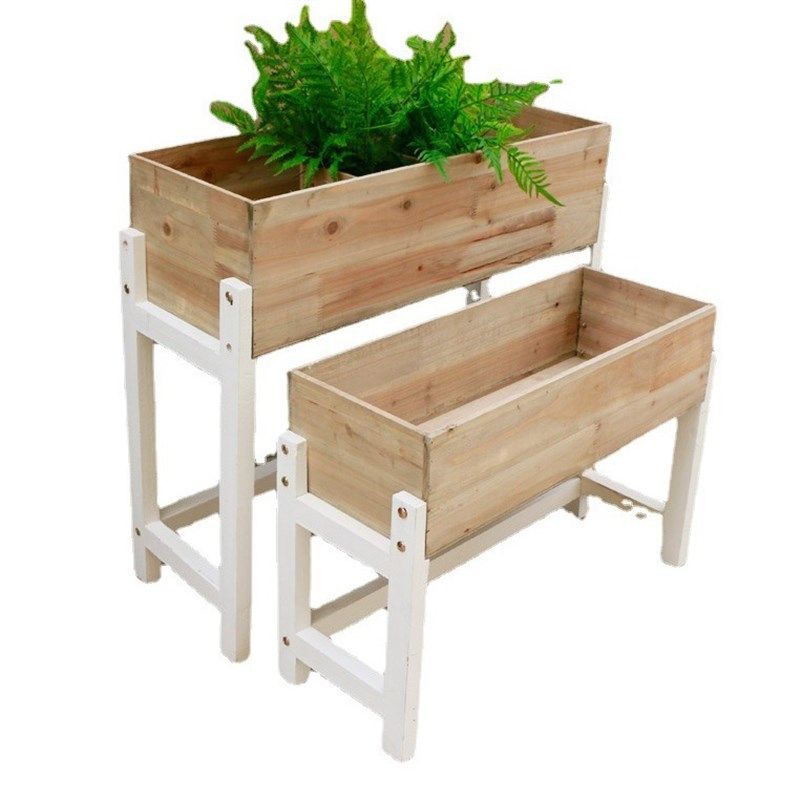 木质田园木制花槽花架花几 隔断B大花器花盆 设计空间收纳复古文