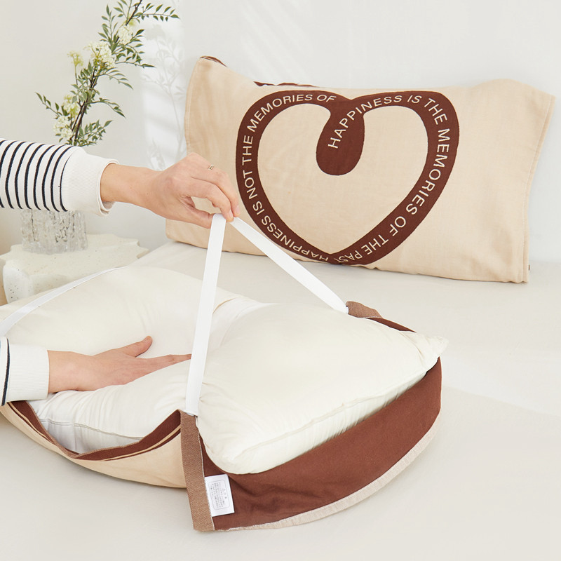 枕巾纯棉一对装全棉纱布枕头巾冬季加厚枕头套巾防头油枕头垫巾