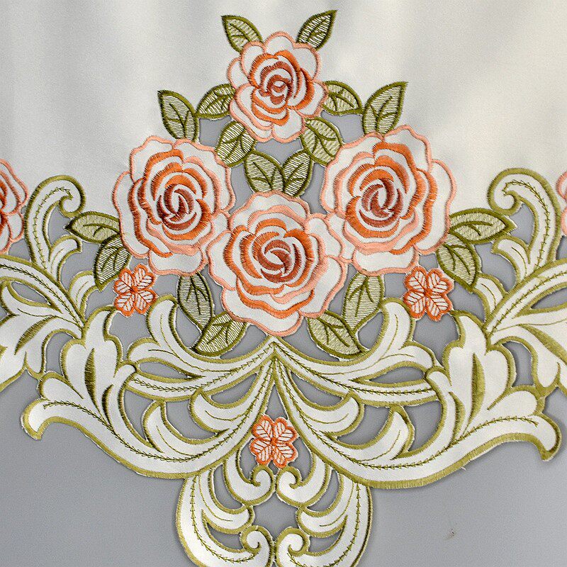 欧式对开门冰箱防尘罩田园绣花y布艺单双开门家用多功能冰箱巾盖