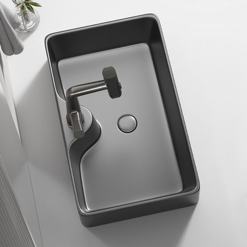 陶瓷洗脸盆台上盆卫生间浴室高端一体艺术方形洗手盆家用阳台单盆