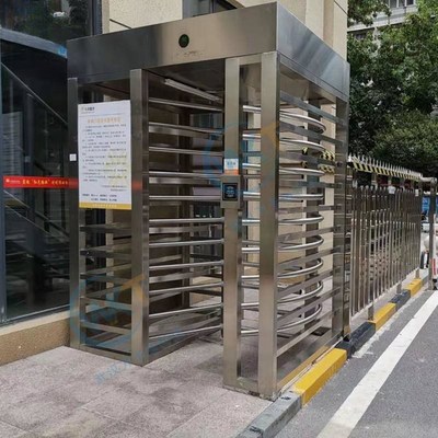 全高旋转闸不锈钢人行防尾随门小区车站安检烤P漆通道闸机门禁系