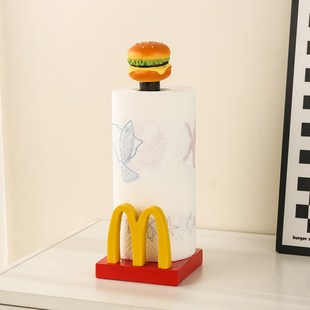 厨房用纸巾架免打孔保鲜膜收纳置物架立式挂卷纸吸油X纸专用挂架