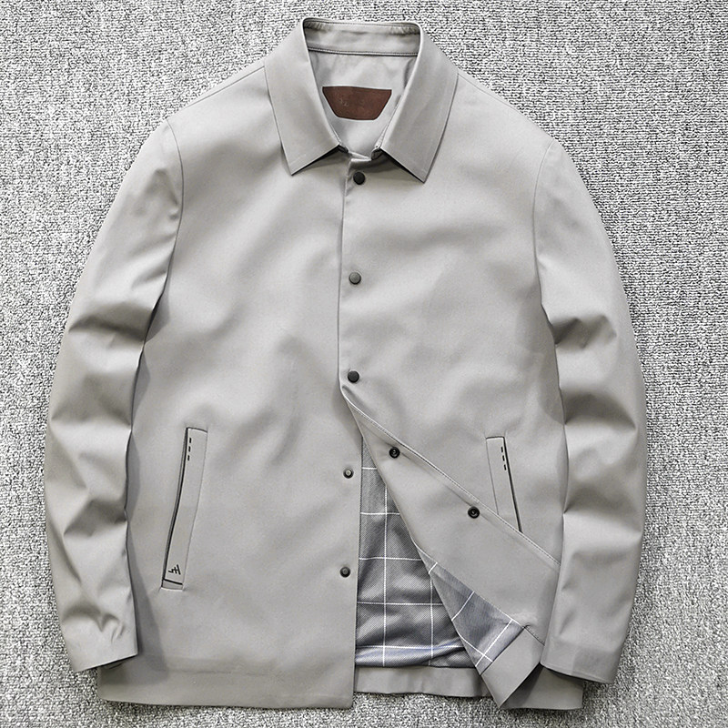 柜2900 意式Z系高级感行政男士修身休闲夹克春季压胶时尚薄款外套