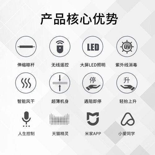 智能电动晾衣架烘干智能语音晾衣机升降晒衣架遥控伸缩晾衣杆