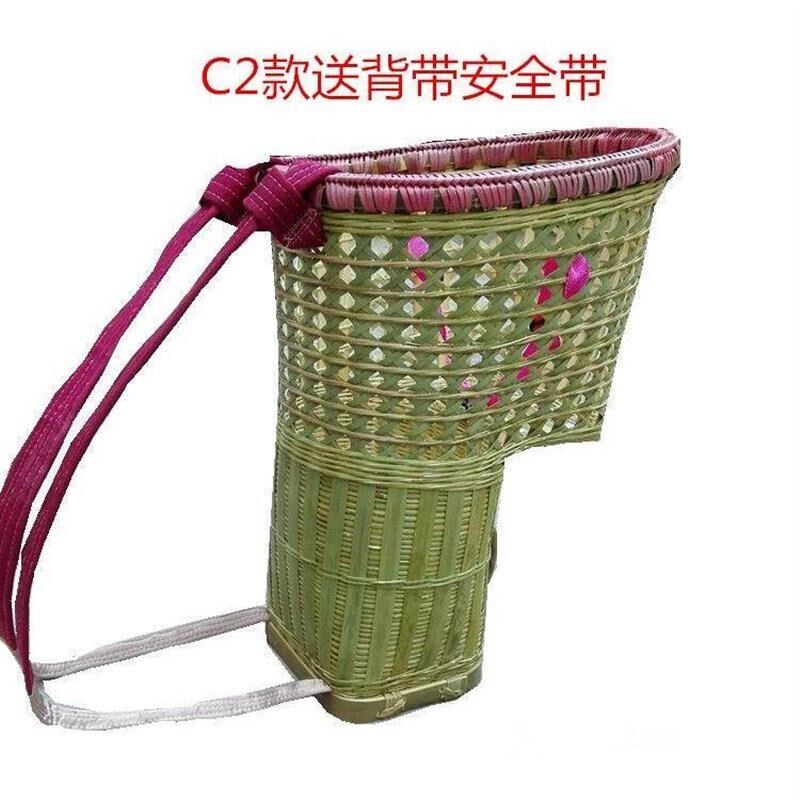 纯手工背娃娃竹编背篓四川婴儿童B背篼新品竹天然小孩宝宝四季通
