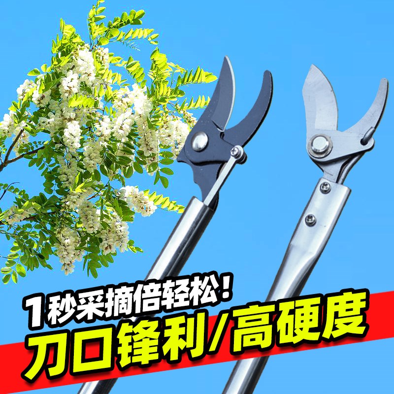 槐花采摘神器摘洋槐花香椿钩x子钩槐花香椿神器伸缩杆专用工具剪