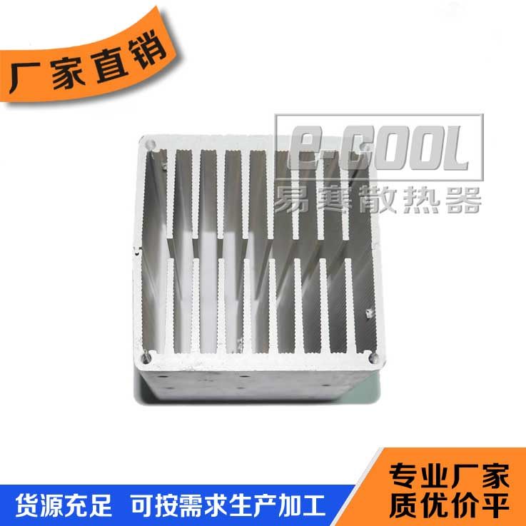 CPU铝散热片80*80*100电子铝合金风冷散热器铝型材 可装风扇