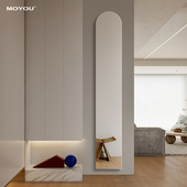 超窄极窄小户型穿衣镜入户壁挂式 全身镜门后试衣镜免打镜子