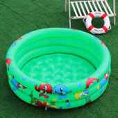 充气游泳池儿童宝宝戏水池圆形气垫加厚小孩洗澡泡澡白