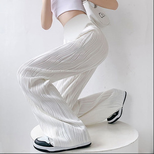 孕妇裤子春夏季新款时尚大码薄款休闲外穿加长版拖地阔腿长裤夏装