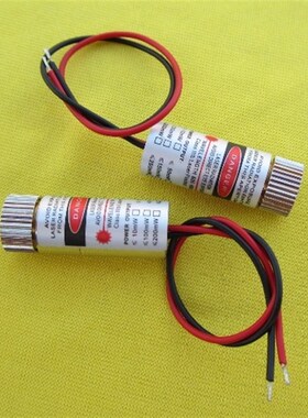 可调焦650nm 5mW一字线红色激光模组O/一字激光头/激光灯
