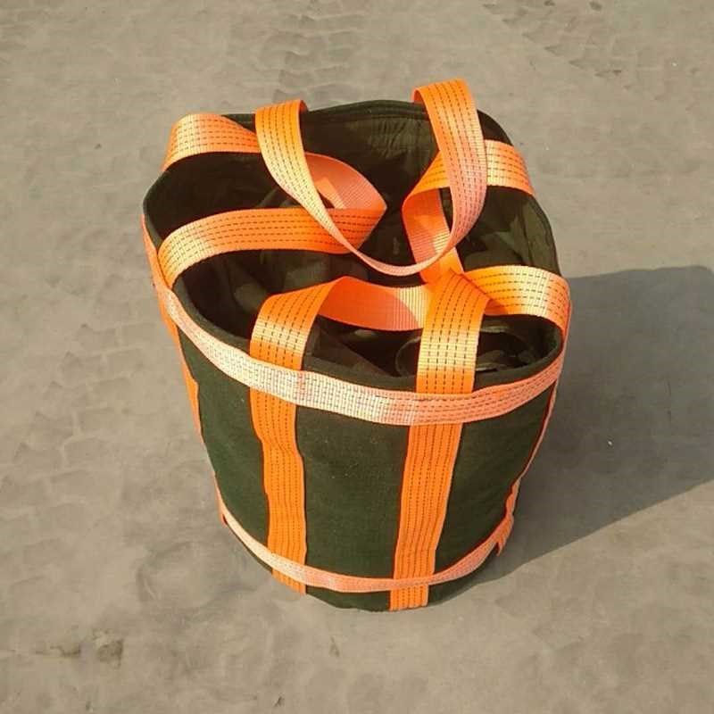 定制工地货物施工用帆布大型吨袋工厂装货加厚耐磨集装袋吊物包