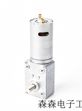 4058涡轮蜗杆直k流减速电机大扭力12v24v炒菜机自锁推杆窗帘马达