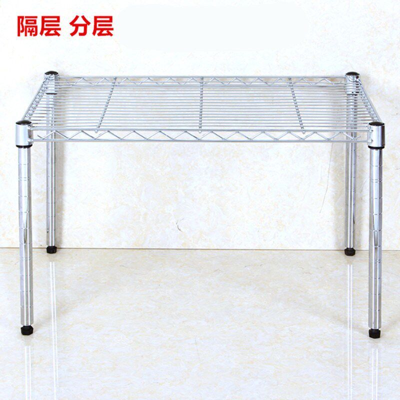 厨房橱柜隔层分层置物架单层1层架免钉J锅架碗架下水槽隔断可调节