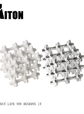 现代几何魔方摆件简约桌面摆设样C板间酒柜玄关客厅电视柜软装饰