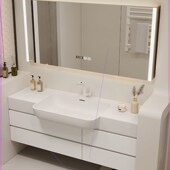 丽耐一体大肚盆浴室柜小户型极窄洗漱台洗手脸盆