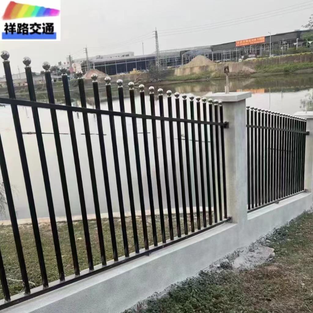 厂家小区锌杆护栏别墅围墙栅栏庭院厂区工地围栏隔离围墙栏杆