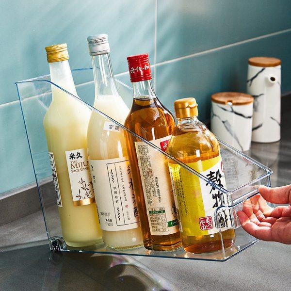 滚轮橱柜收纳盒储物架厨房收纳神器锅盖置物架透明塑料锅具收纳架,厨房/烹饪用具,厨房抽屉置物架,淘宝优惠券,粉丝福利购,淘宝优惠卷