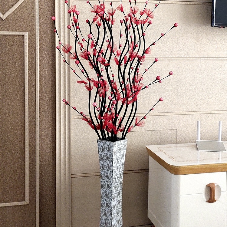 叶脉干花花束落地假花花客厅摆件摆设大束家居装饰花插花干枝