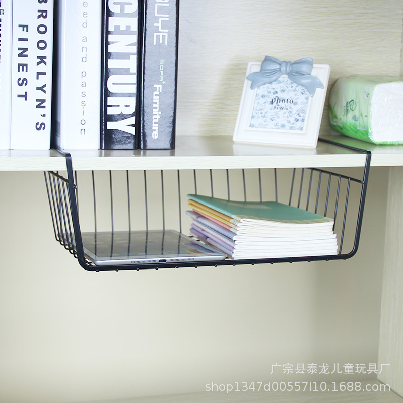 厨房用品储物衣柜分层收纳架免打孔隔板收纳橱柜置物架宿舍挂篮