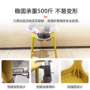 家用加厚塑料餐椅餐桌休闲吃饭椅子网红现代简约餐厅商用凳子靠背